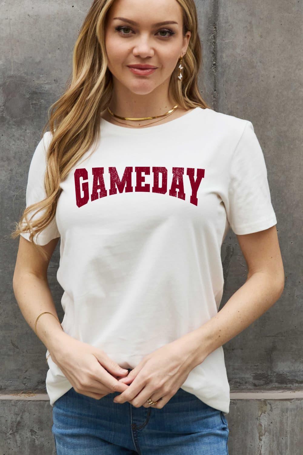 Gameday Cotton Plus Size Graphic Tee - MXSTUDIO.COM