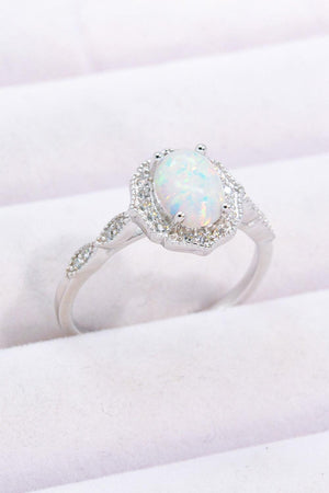 Garner Compliments 925 Sterling Silver Opal Ring - MXSTUDIO.COM