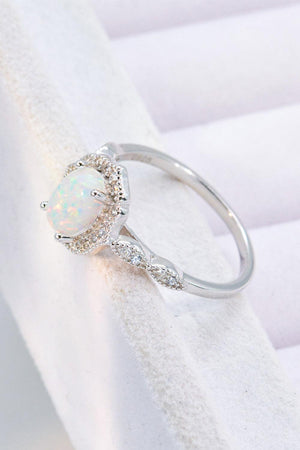 Garner Compliments 925 Sterling Silver Opal Ring - MXSTUDIO.COM