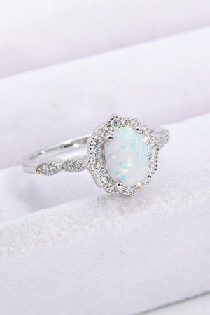 Garner Compliments 925 Sterling Silver Opal Ring - MXSTUDIO.COM