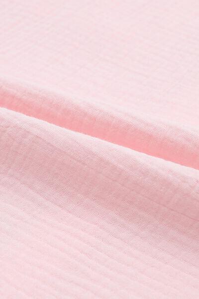 a close up view of a pink fabric