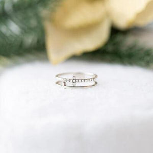 a close up of a ring on a table