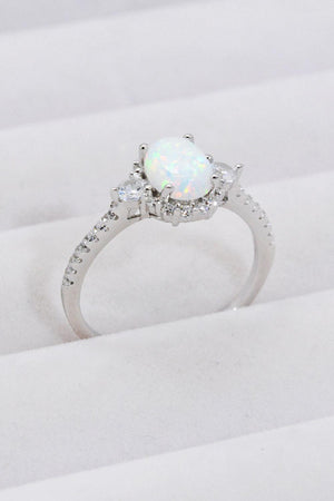 Get Blown Away Sterling Silver Opal Ring - MXSTUDIO.COM