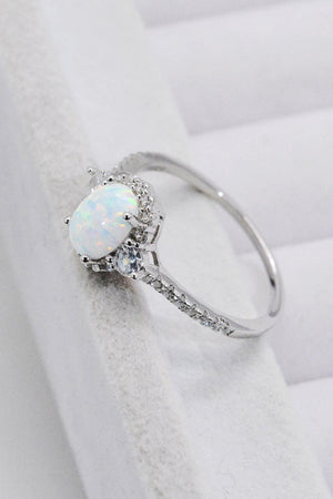 Get Blown Away Sterling Silver Opal Ring - MXSTUDIO.COM