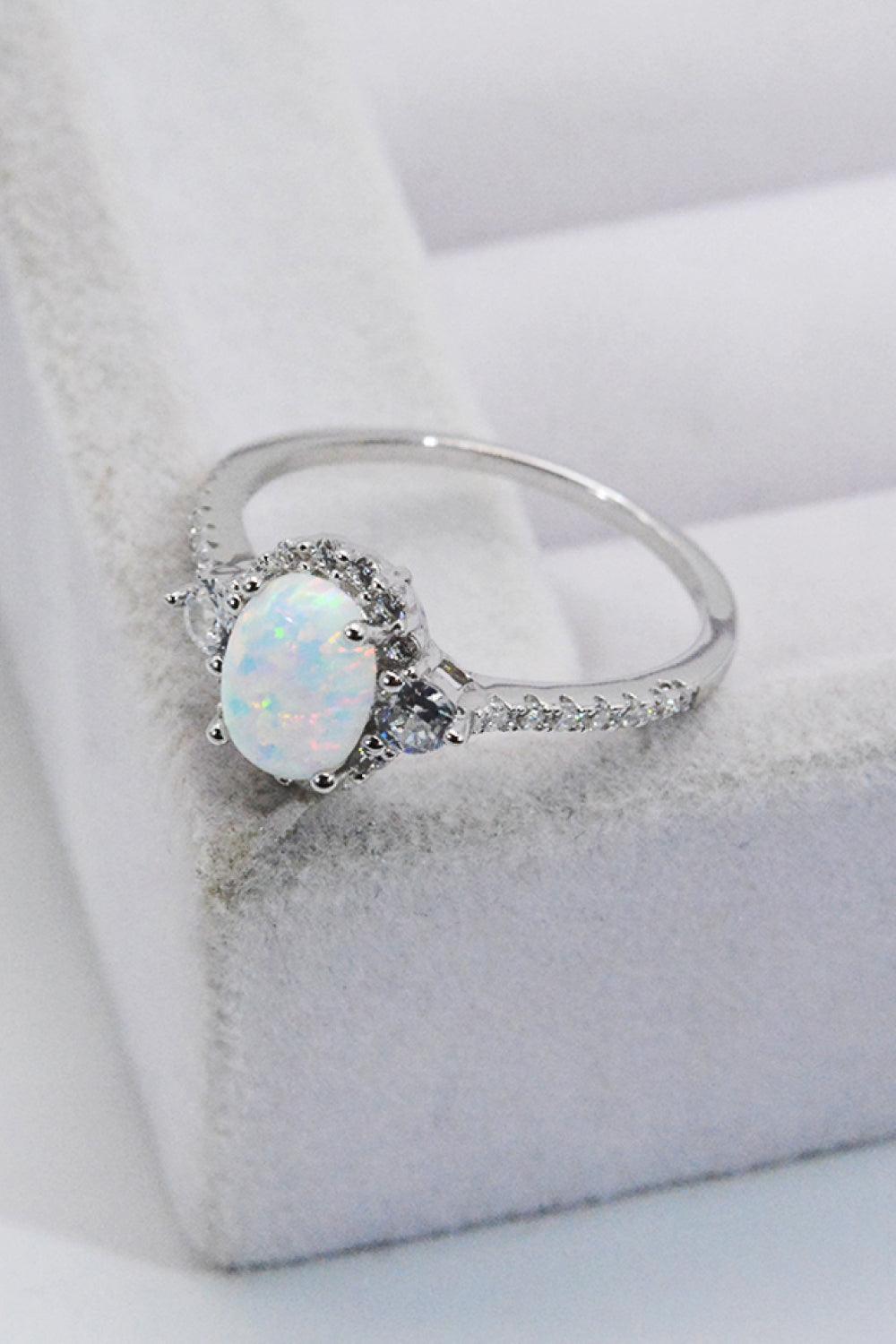 Get Blown Away Sterling Silver Opal Ring - MXSTUDIO.COM