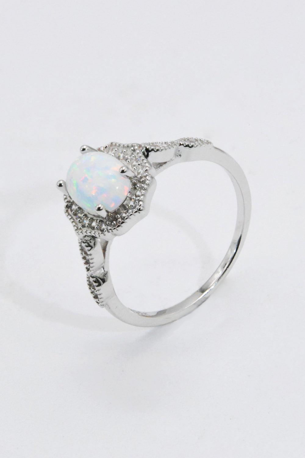 Get Blown Away Sterling Silver Opal Ring - MXSTUDIO.COM