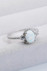 Get Blown Away Sterling Silver Opal Ring - MXSTUDIO.COM