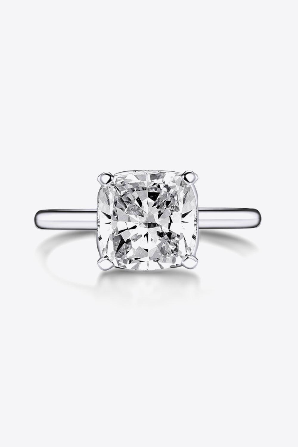 Get Esteemed 4-Prong 3.5 Square Carat Zircon Ring - MXSTUDIO.COM