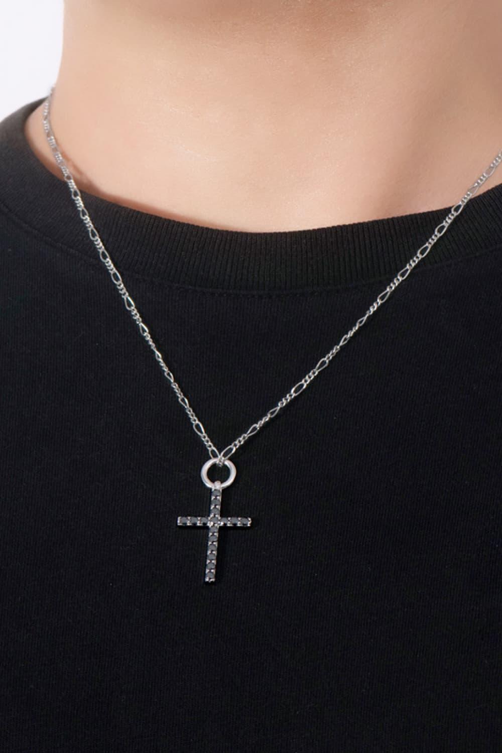 Get Praised Cross Pendant Moissanite Necklace - MXSTUDIO.COM