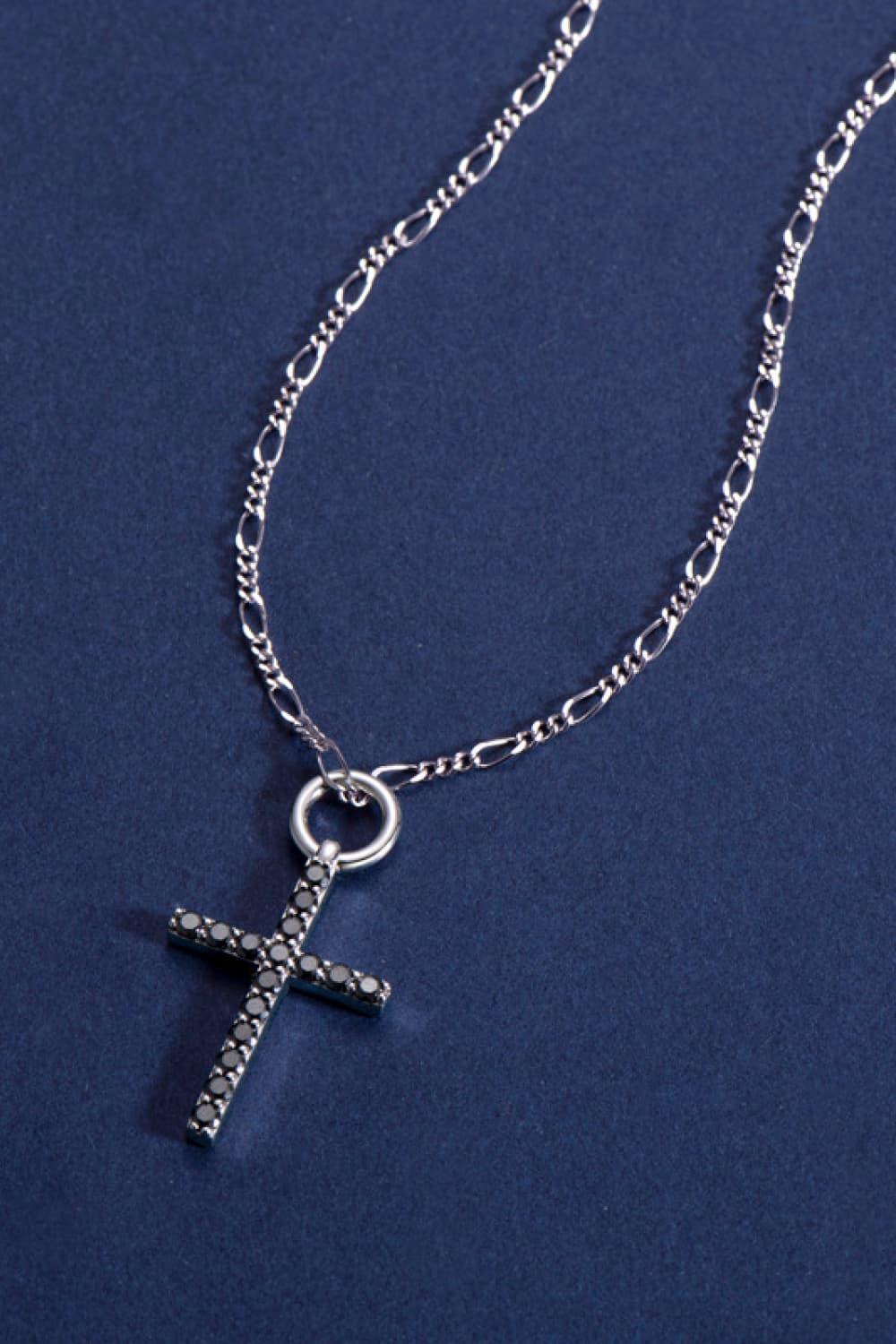 Get Praised Cross Pendant Moissanite Necklace - MXSTUDIO.COM