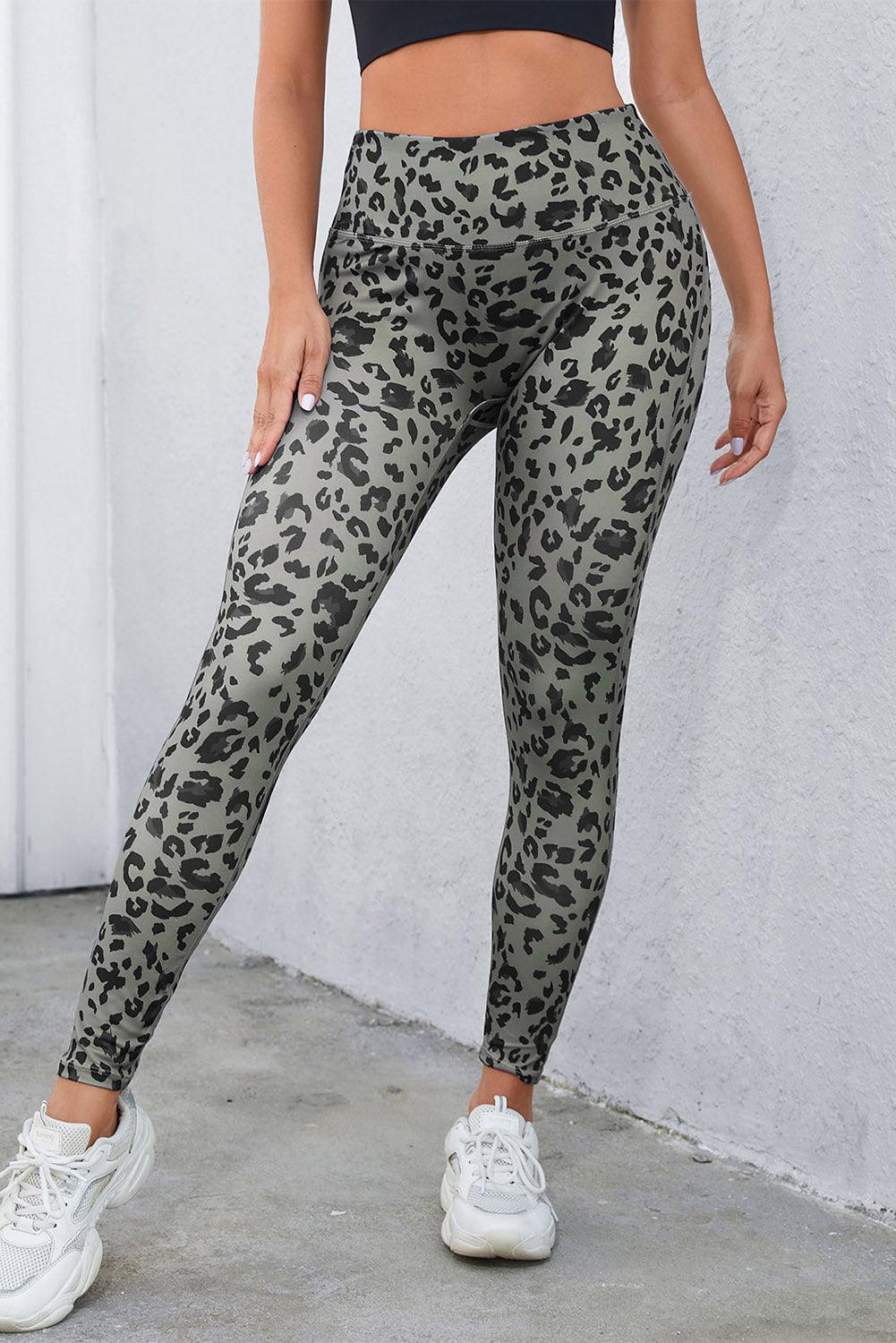 Get Wild High Waist Leopard Print Leggings - MXSTUDIO.COM