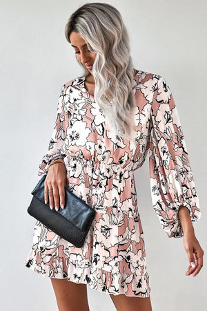 Girl Next Door Floral Balloon Sleeve Dress - MXSTUDIO.COM