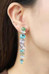 Give Off Lavishness Multi Colored Dangle Earrings - MXSTUDIO.COM