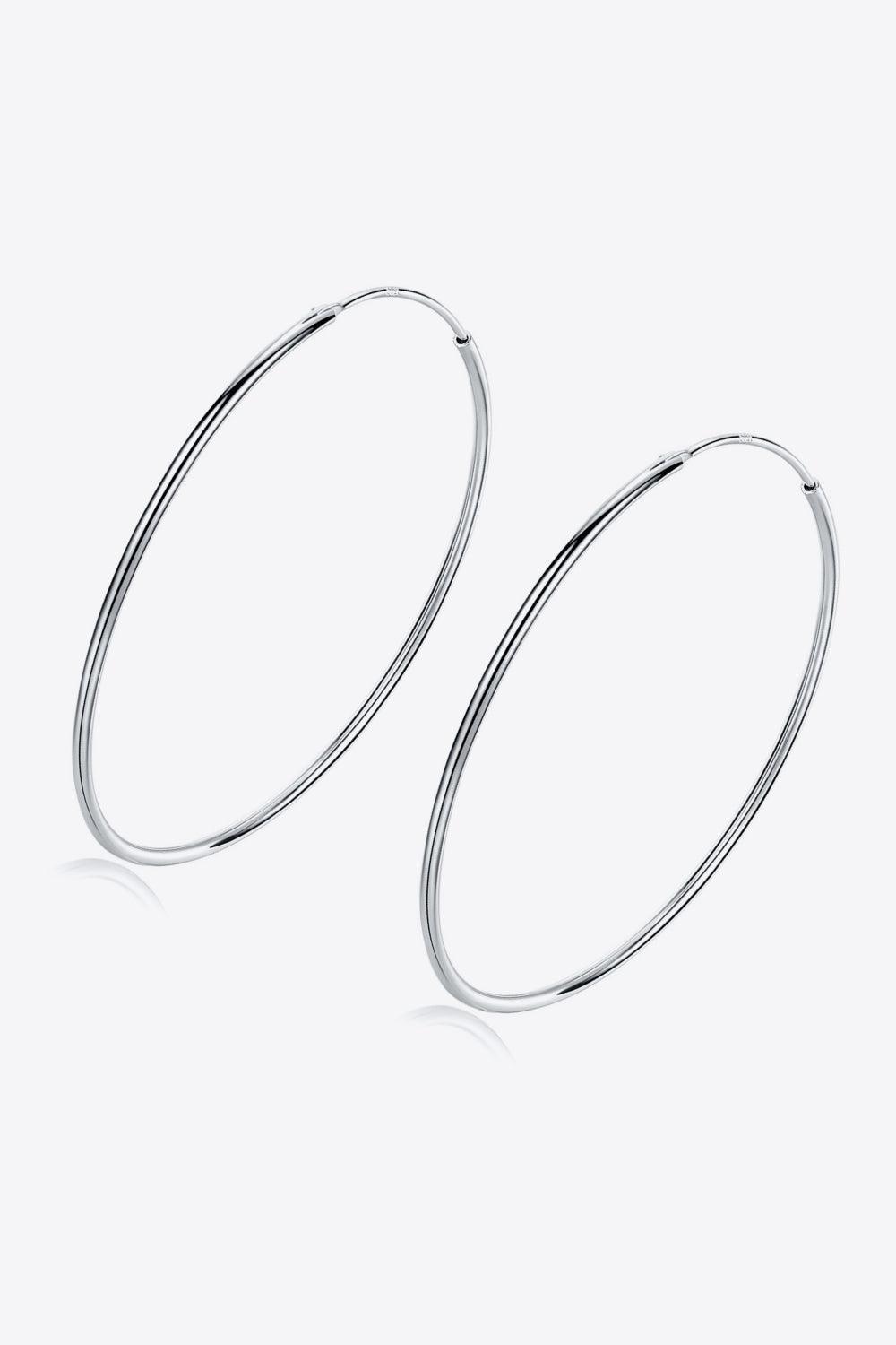 Gladden 925 Sterling Silver Hoop Earrings - MXSTUDIO.COM