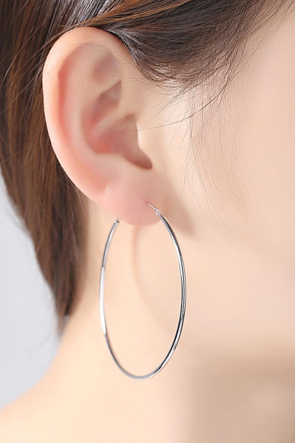 Gladden 925 Sterling Silver Hoop Earrings - MXSTUDIO.COM