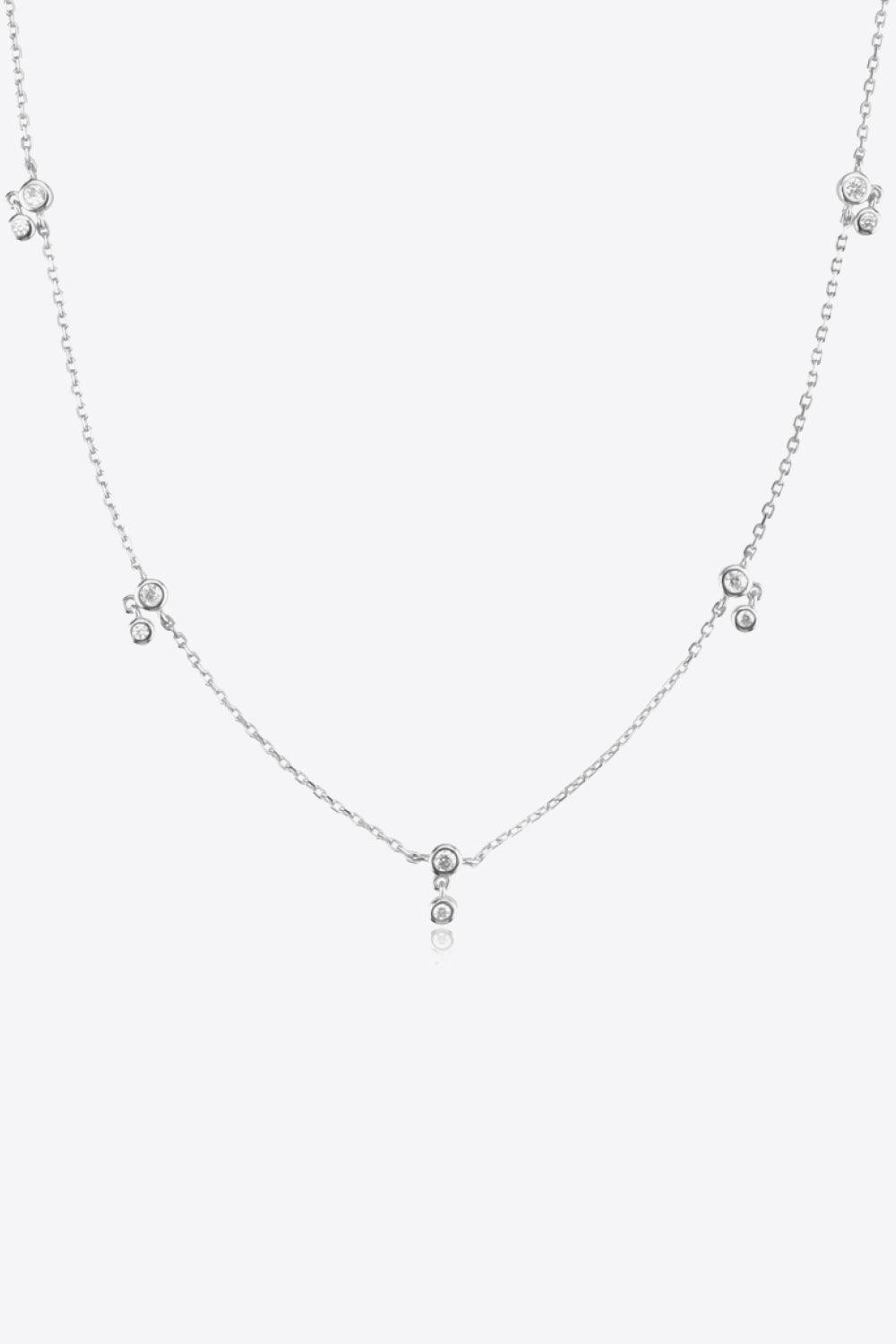 Glamorized Zircon 925 Sterling Silver Necklace - MXSTUDIO.COM