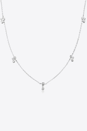 Glamorized Zircon 925 Sterling Silver Necklace - MXSTUDIO.COM