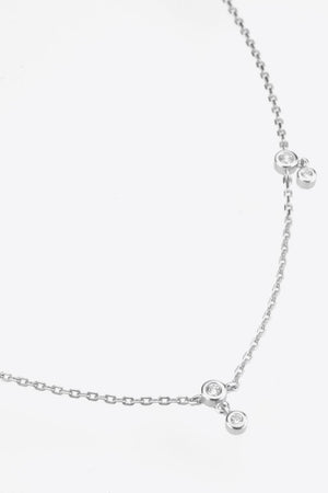 Glamorized Zircon 925 Sterling Silver Necklace - MXSTUDIO.COM