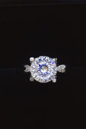 Glory Of Life Platinum Plated 2 Carat Moissanite Ring - MXSTUDIO.COM