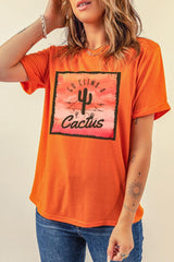 Go Climb A Cactus Short Sleeve Graphic Tee - MXSTUDIO.COM