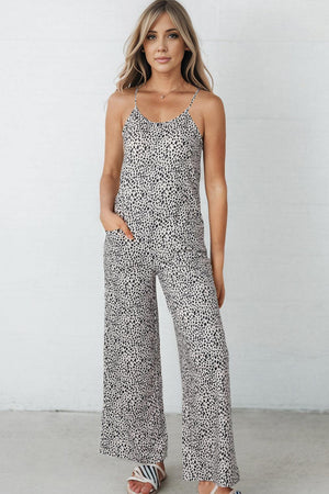 Go-To Piece Spaghetti Strap Wide Leg Jumpsuit - MXSTUDIO.COM