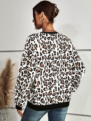 Go the Extra Mile Leopard Sweatshirt - MXSTUDIO.COM