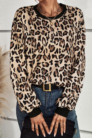 Go the Extra Mile Leopard Sweatshirt - MXSTUDIO.COM