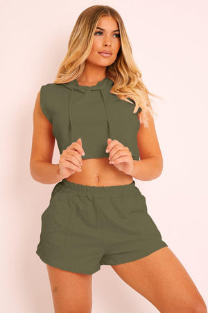 Goal Driven Sleeveless Crop Top & Shorts Set - MXSTUDIO.COM