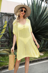 Good Times Openwork Crochet Beach Cover-Up Dress - MXSTUDIO.COM