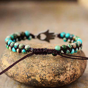 Graceful Smile Turquoise Beaded Bracelet-MXSTUDIO.COM