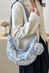 Graceful Textured Medium Shoulder Bag - MXSTUDIO.COM