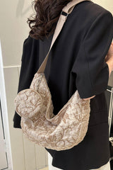 Graceful Textured Medium Shoulder Bag - MXSTUDIO.COM