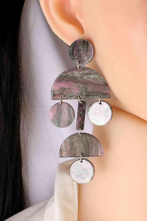 Graceful Vibe Geometric Dangle Earrings-MXSTUDIO.COM