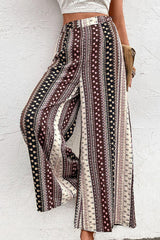 Grand Flare High Waist Floral Palazzo Pants - MXSTUDIO.COM