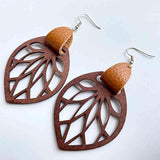 Gratifying Moment Leaf Drop Earrings-MXSTUDIO.COM