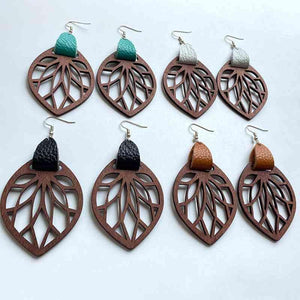 Gratifying Moment Leaf Drop Earrings-MXSTUDIO.COM