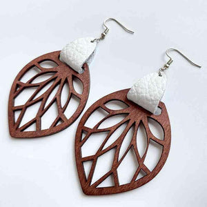 Gratifying Moment Leaf Drop Earrings-MXSTUDIO.COM