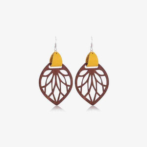 Gratifying Moment Leaf Drop Earrings-MXSTUDIO.COM