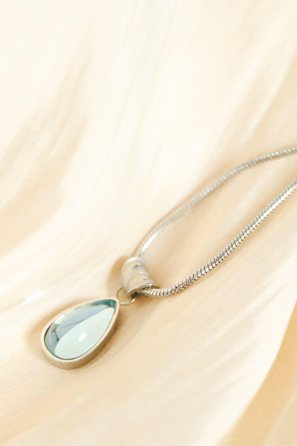 Greatest Dream Titanium Steel Chain Teardrop Necklace - MXSTUDIO.COM