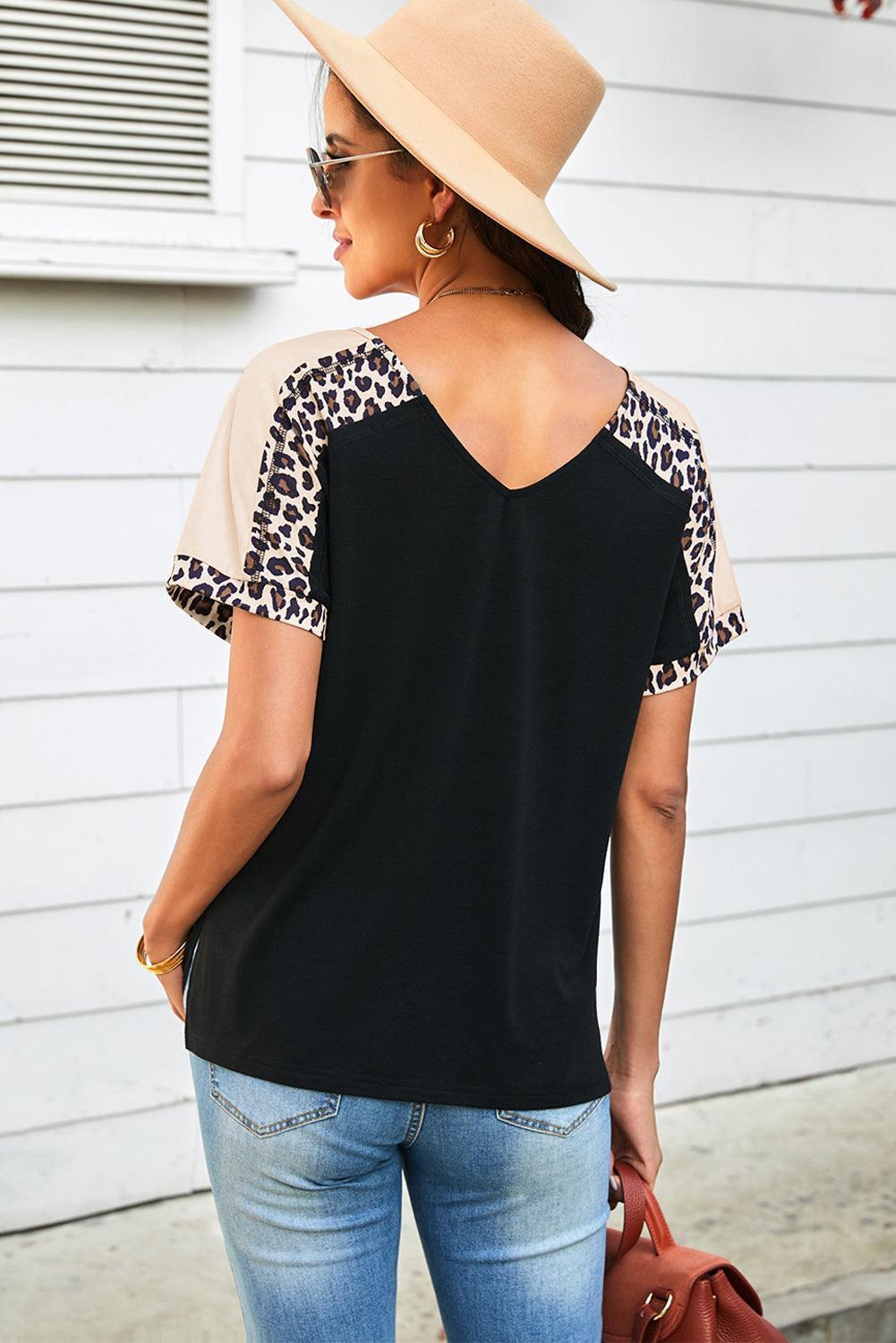 Gutsy Leopard Sleeve Tee - MXSTUDIO.COM