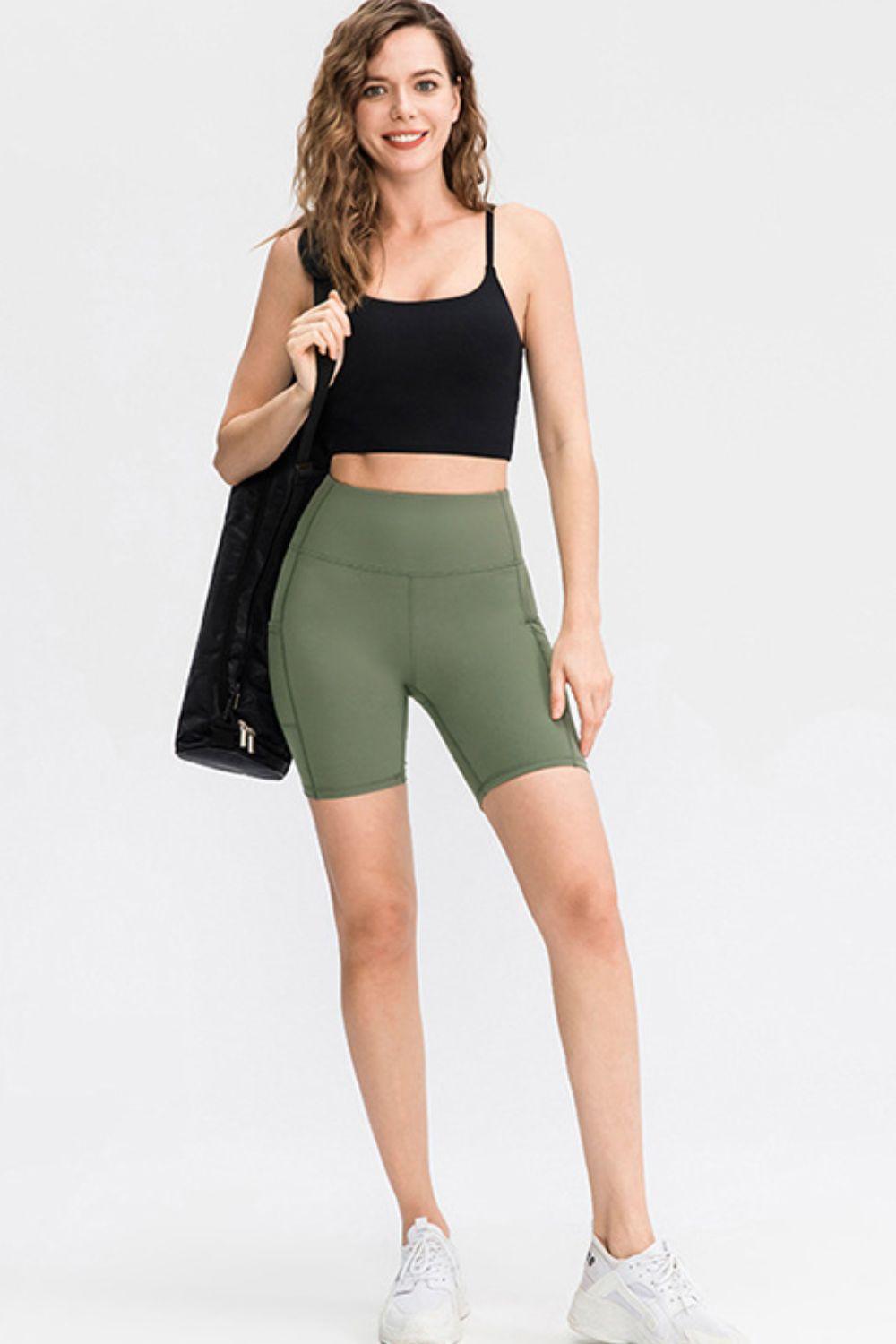 Gymgoer Slim Fit Yoga Shorts With Pockets - MXSTUDIO.COM