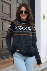Halloween Warmth Crew Neck Ghost Sweater - MXSTUDIO.COM