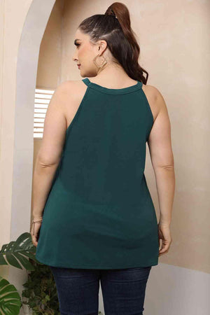 Halter Neck Cutout Plus Size Cut Out Dress - MXSTUDIO.COM