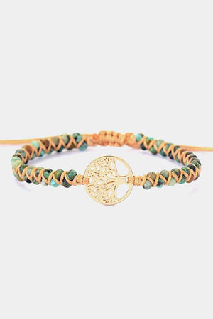 Handmade Tree Of Life Beaded Copper Bracelet-MXSTUDIO.COM