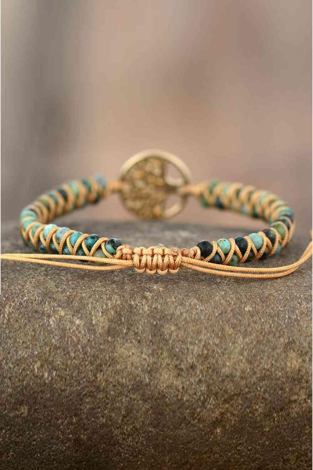 Handmade Tree Of Life Beaded Copper Bracelet-MXSTUDIO.COM