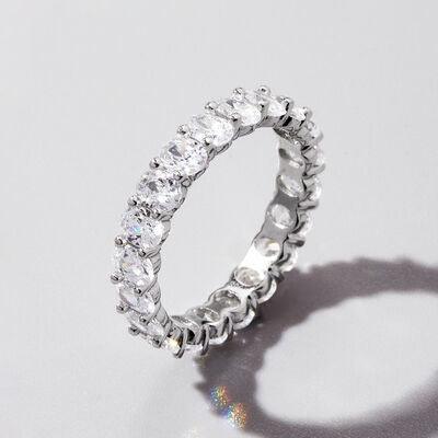 a diamond ring on a white background