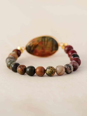 Harmonious Blend Geometrical Shape Bead Bracelet-MXSTUDIO.COM