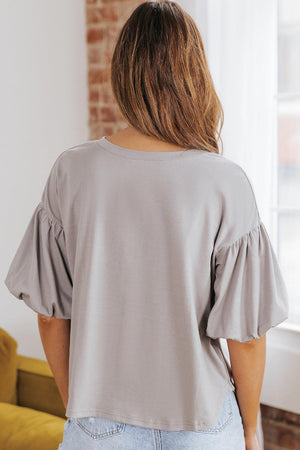 Harmonious Life Short Puff Sleeve Blouse - MXSTUDIO.COM