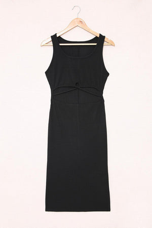 Head Turner Crisscross Cutout Midi Dress - MXSTUDIO.COM