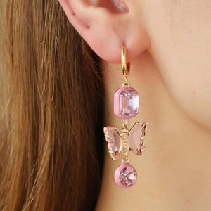 Heart And Butterfly Shape 3-Piece Earrings Set-MXSTUDIO.COM